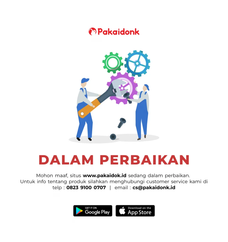 website Pakaidonk dalam perbaikan